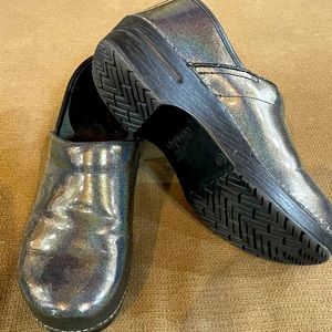 Dansko Clog, Grey Glitter, Good Condition Used, 40